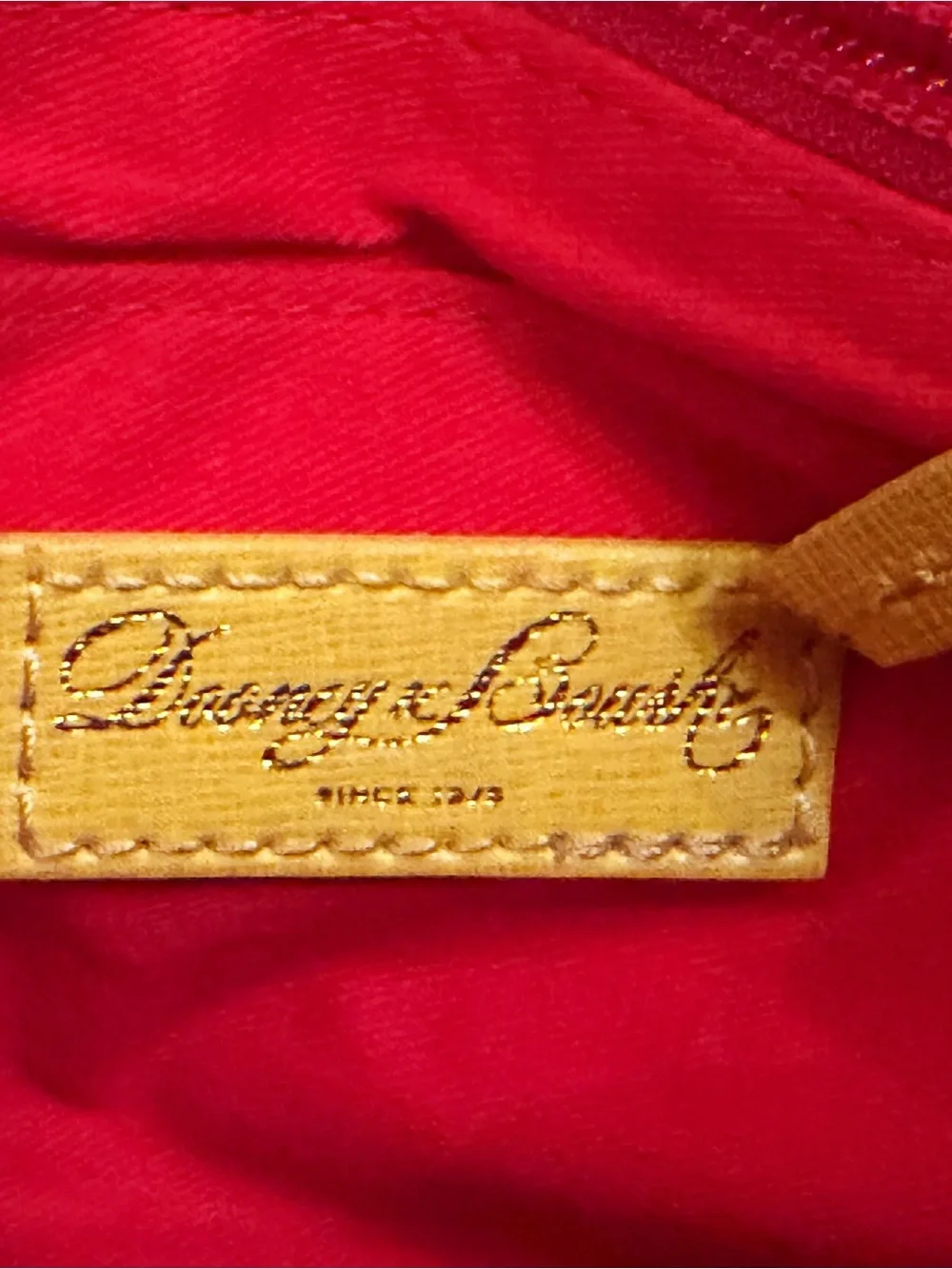 Dooney & Bourke Yellow/White Striped Sullivan Bitsy Satchel - Like New!